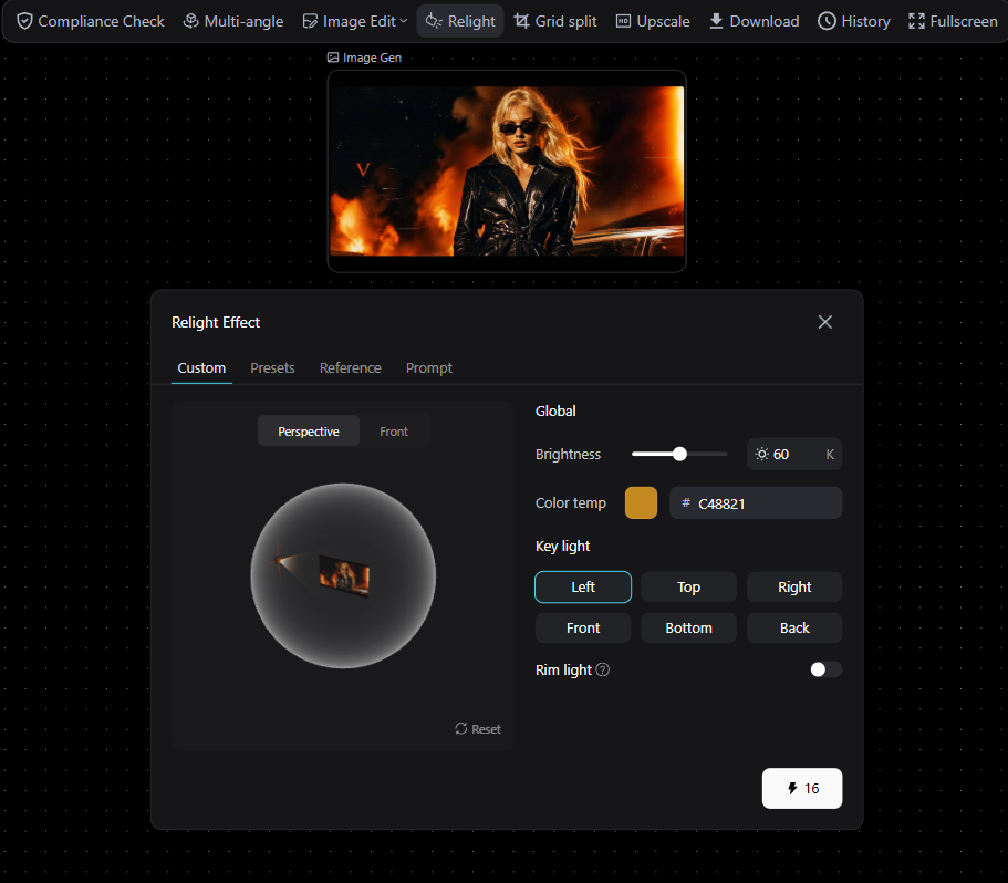 Pixmax Canvas node history viewer with large-image navigation