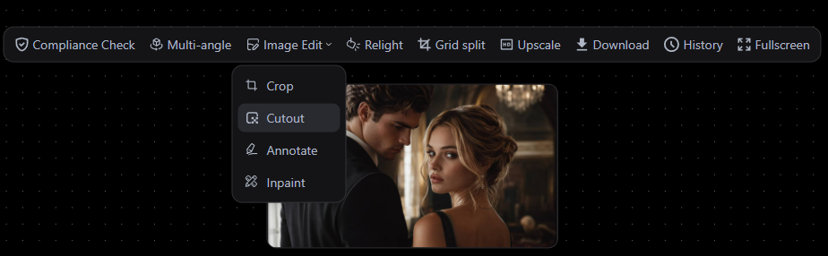 Pixmax Canvas auto background removal result