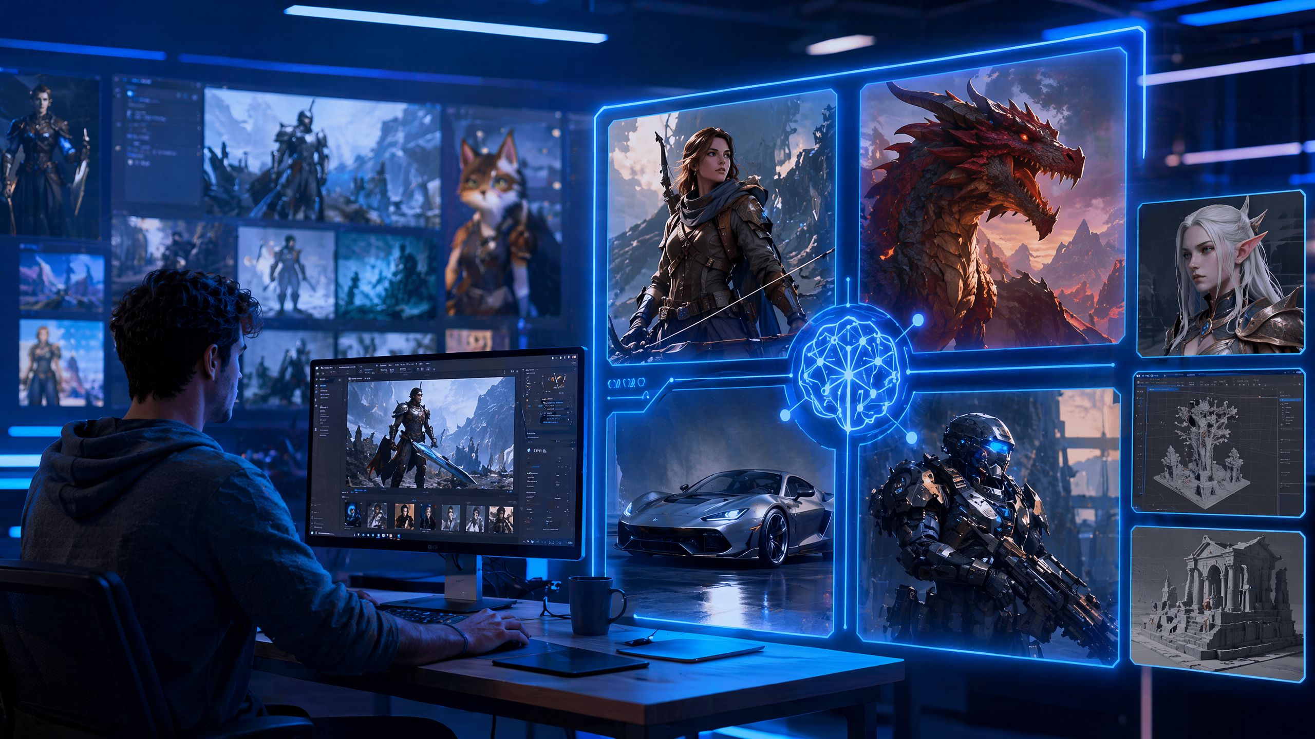 Game cinematics and CG template preview