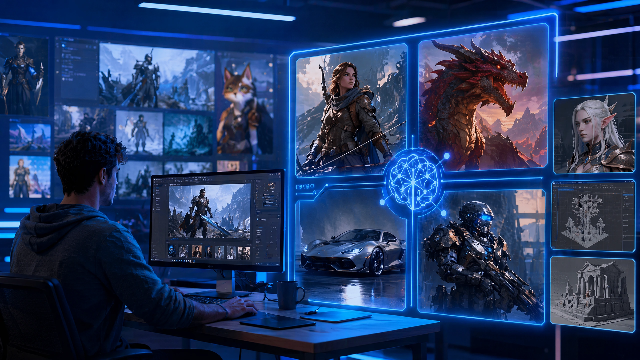 Game cinematics and CG template preview