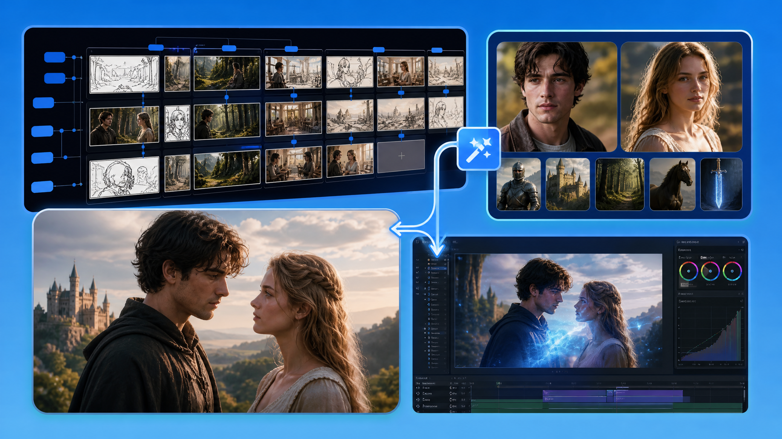 AI short dramas template preview