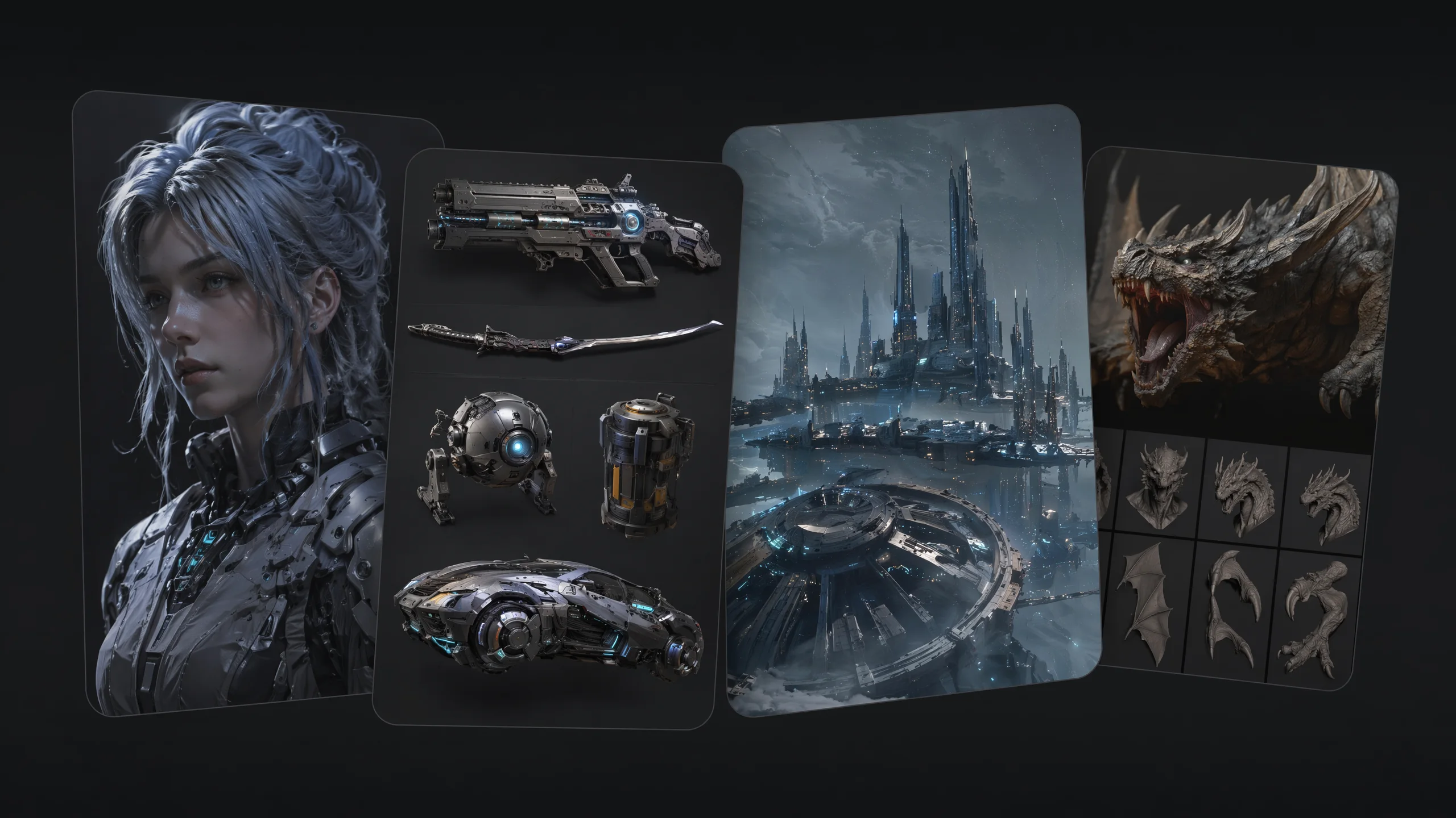 Cinematic 3D character and scene assets