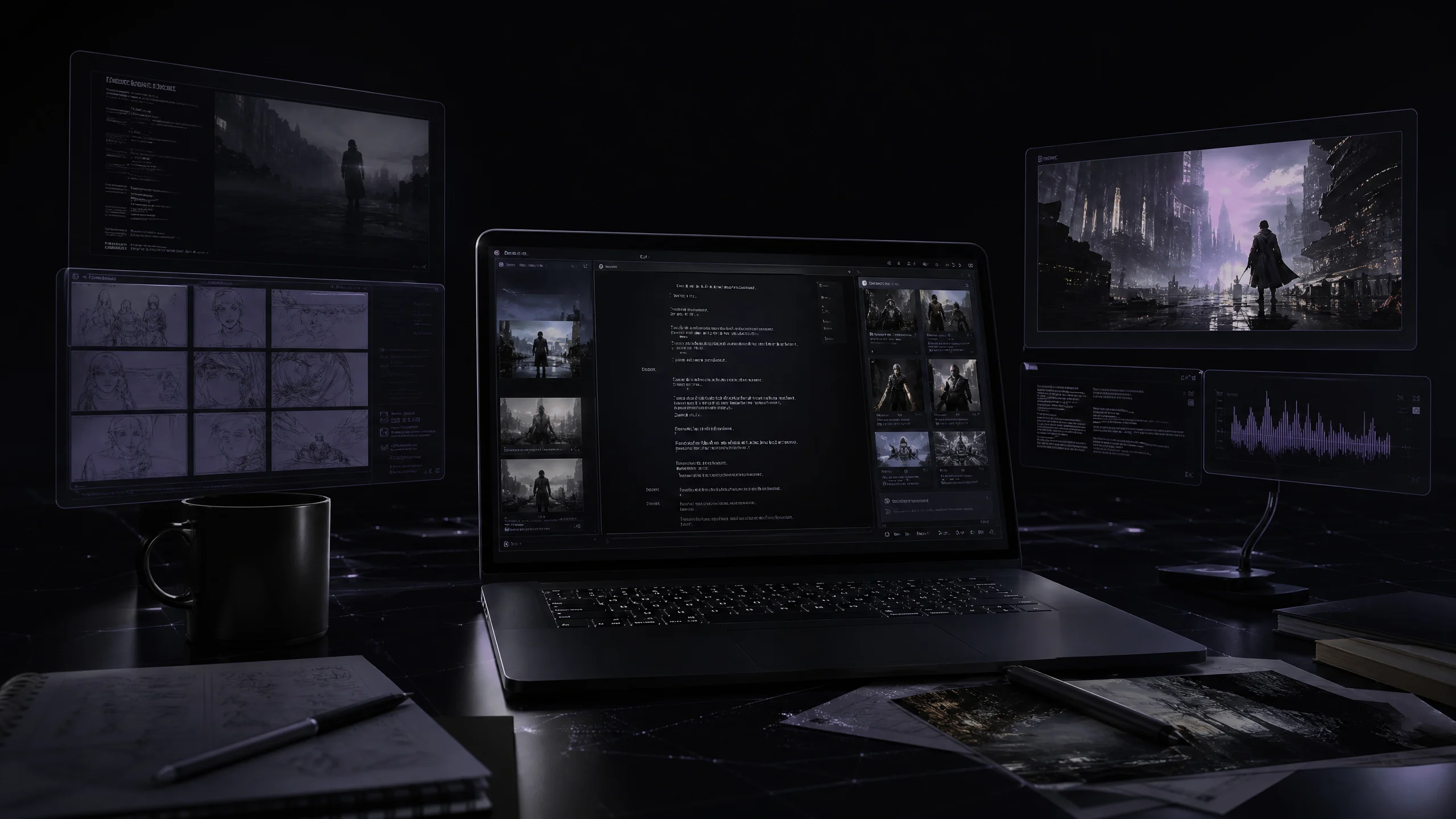 AI content creation studio