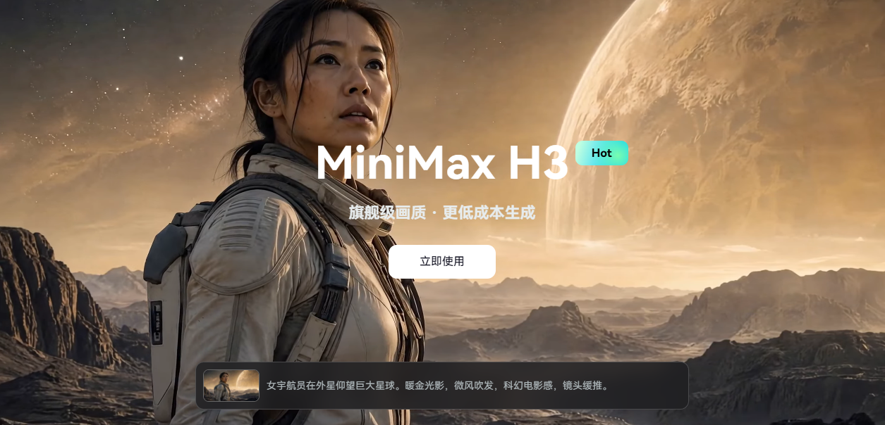 最具性价比AI短剧生成软件：Minimax h3