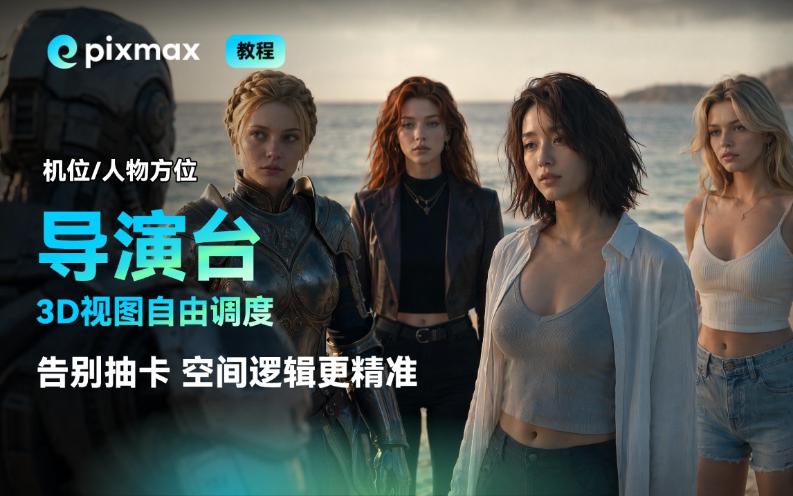Pixmax 3D导演控制台重磅上线，让每一帧都“精准可控”！