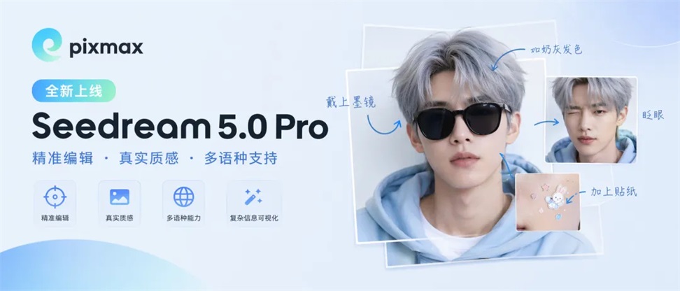 Pixmax正式接入Seedream 5.0 Pro,开启AI图像创作新征程!
