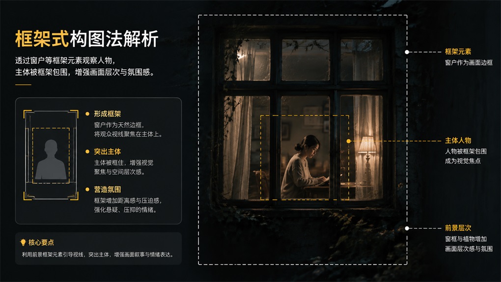 框架式构图:放大压抑、窥视和悬疑感