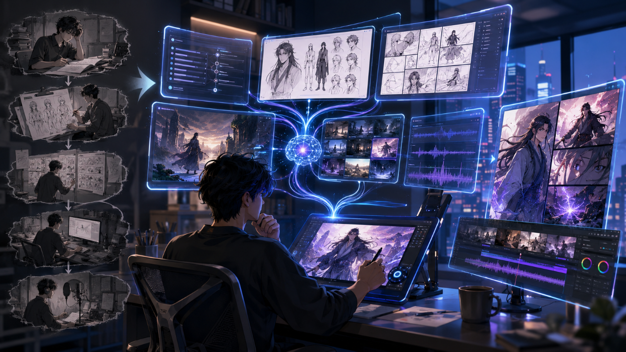 AI漫剧怎么制作？新手入门到完整流程解析