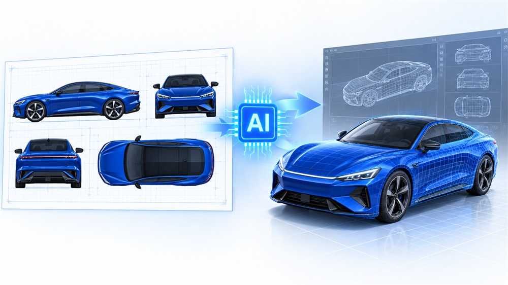 AI可以平面图建模3D图吗