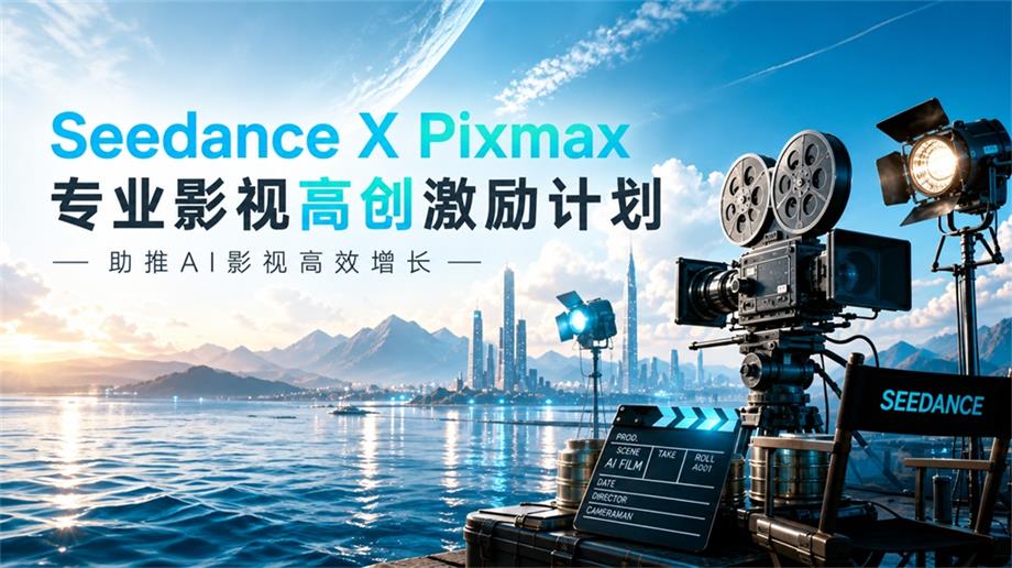 Pixmax联合Seedance启动影视激励,单项目最高500万Token