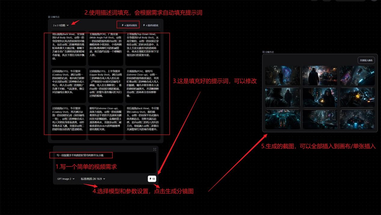 宫格分镜操作步骤