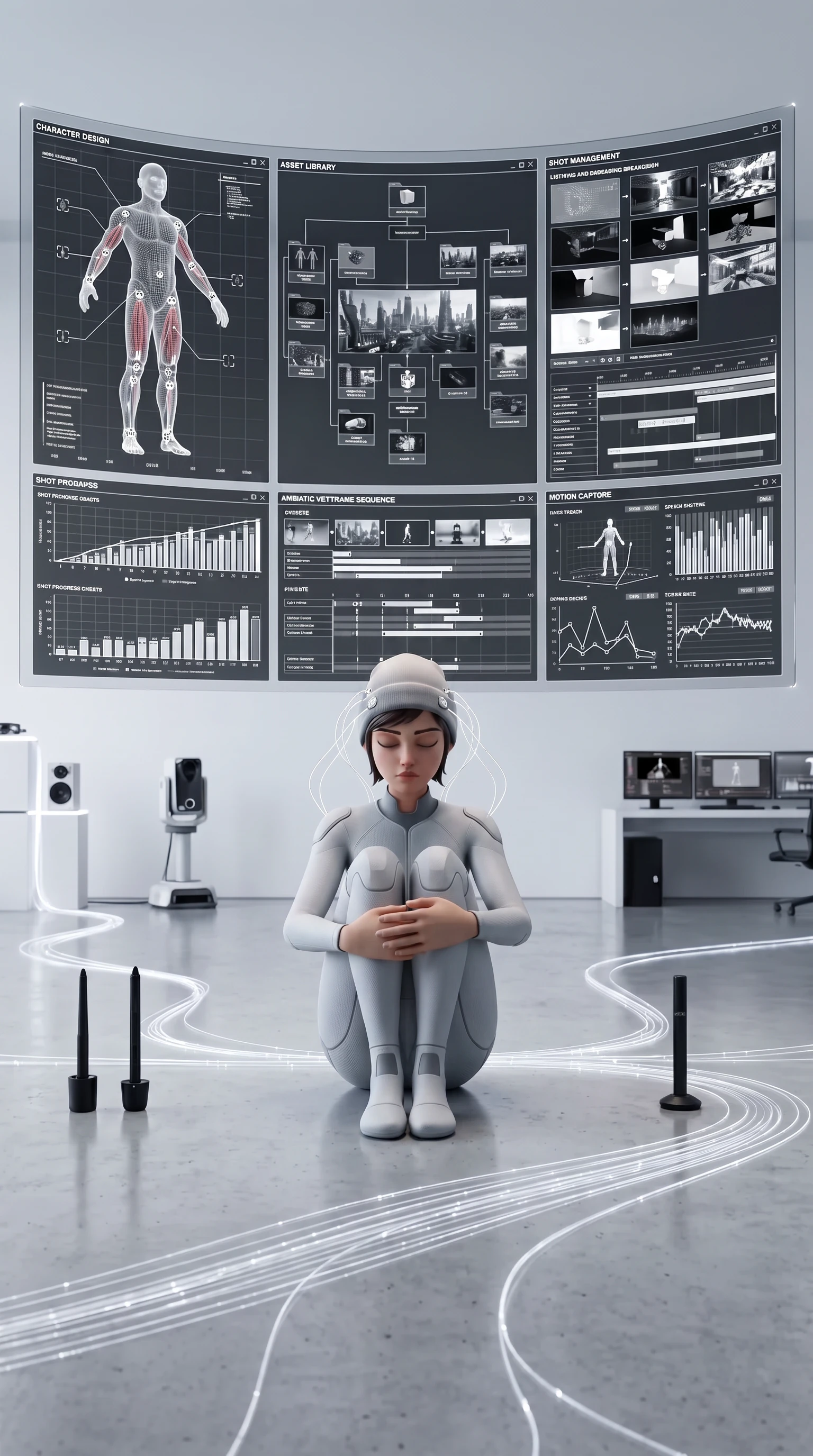 CG animation project workspace