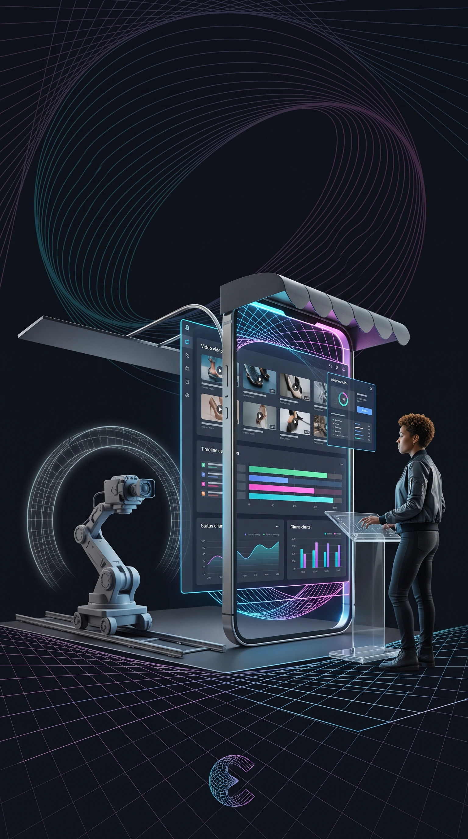 E-commerce advertising project workspace