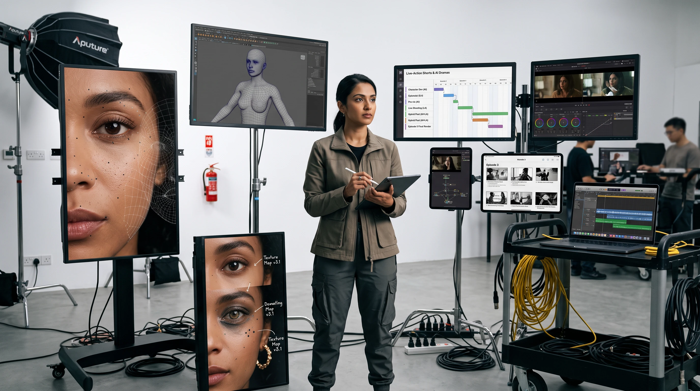 Live-action shorts and AI dramas project workspace