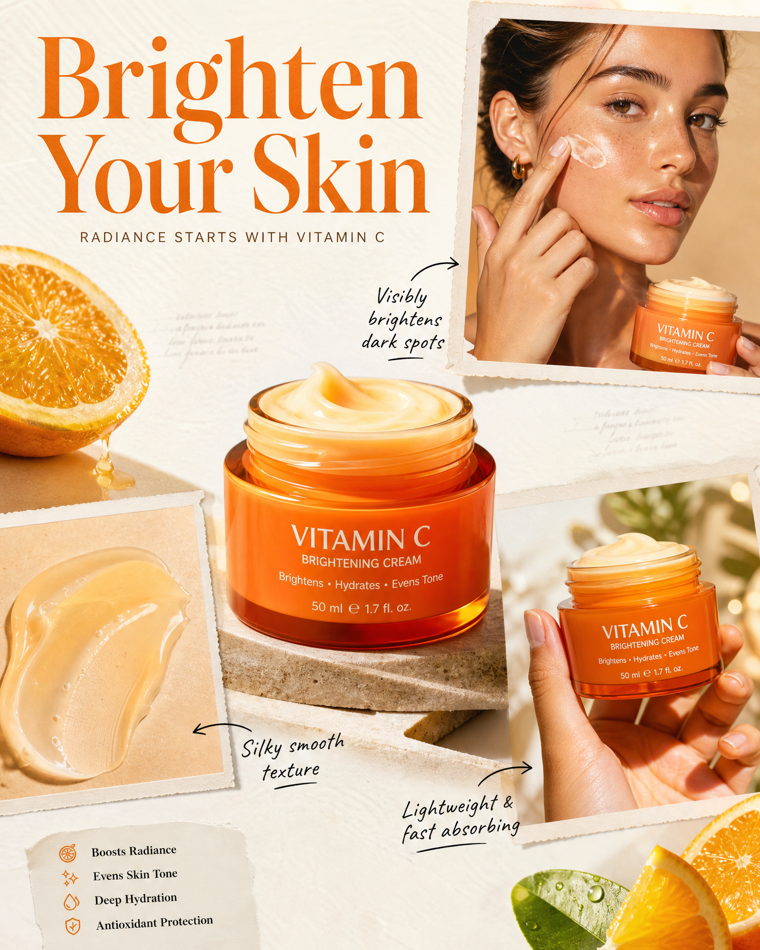 Qwen-Image-3.0 multilingual skincare product poster with readable packaging copy