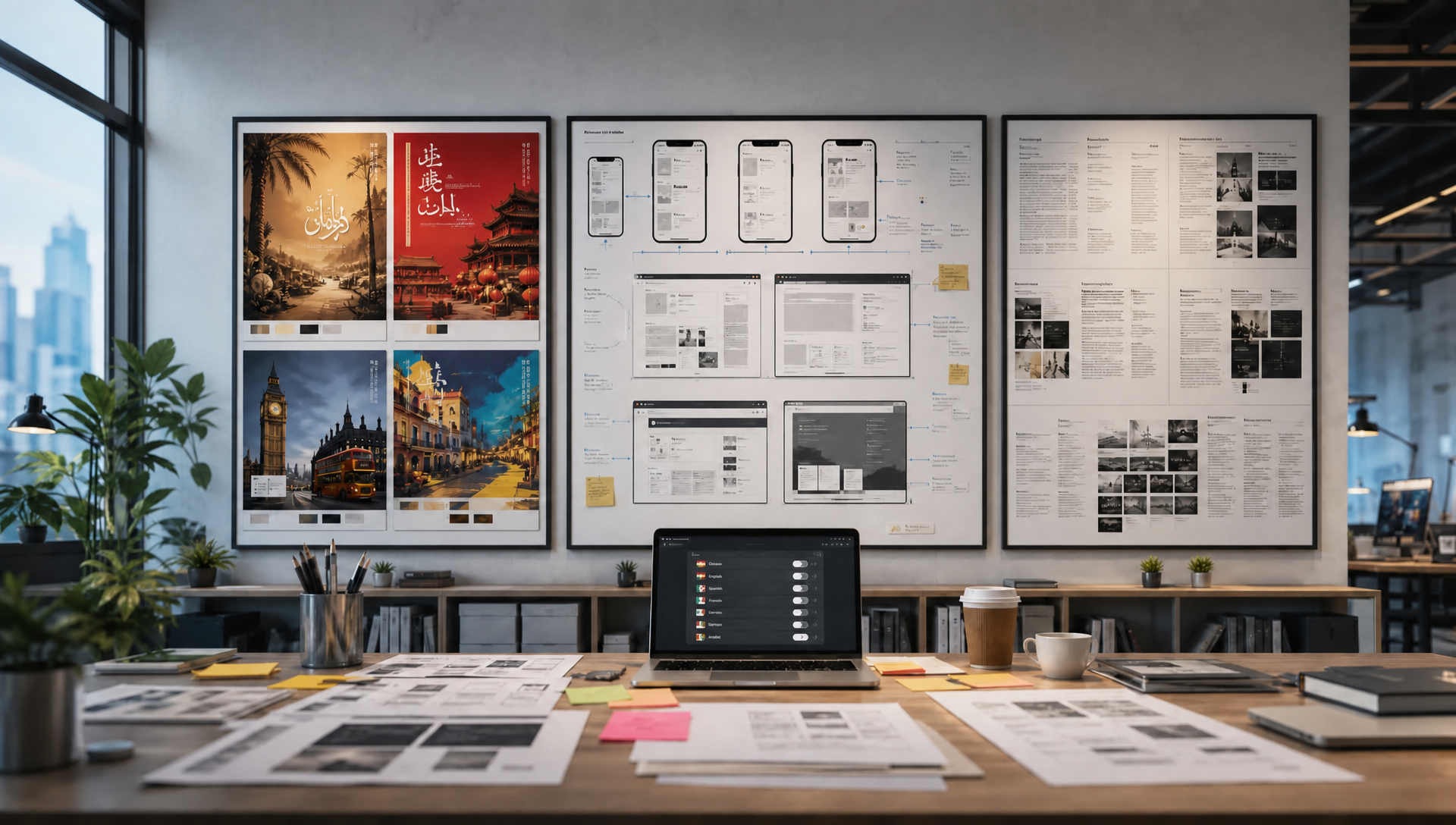 Qwen-Image-3.0 generated multilingual UI and product design concept