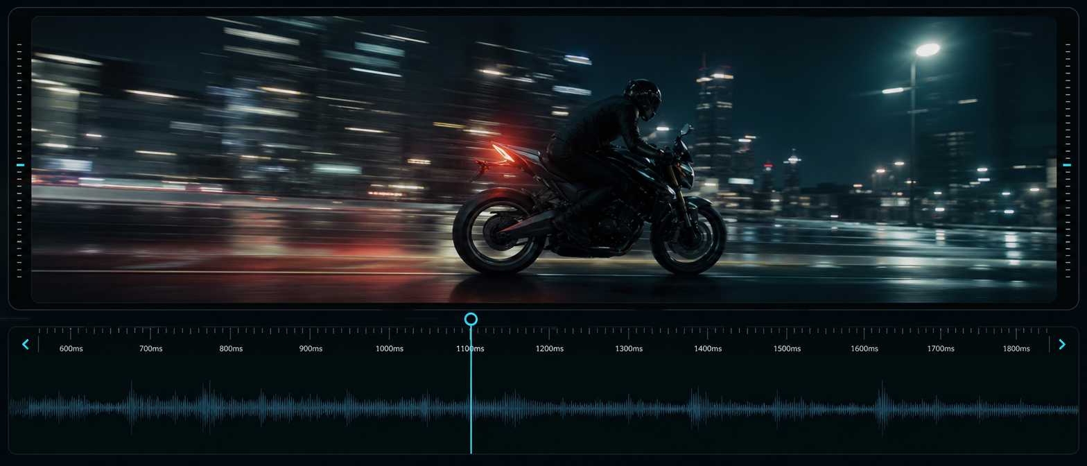 Seed Audio timeline control for precise audio timing