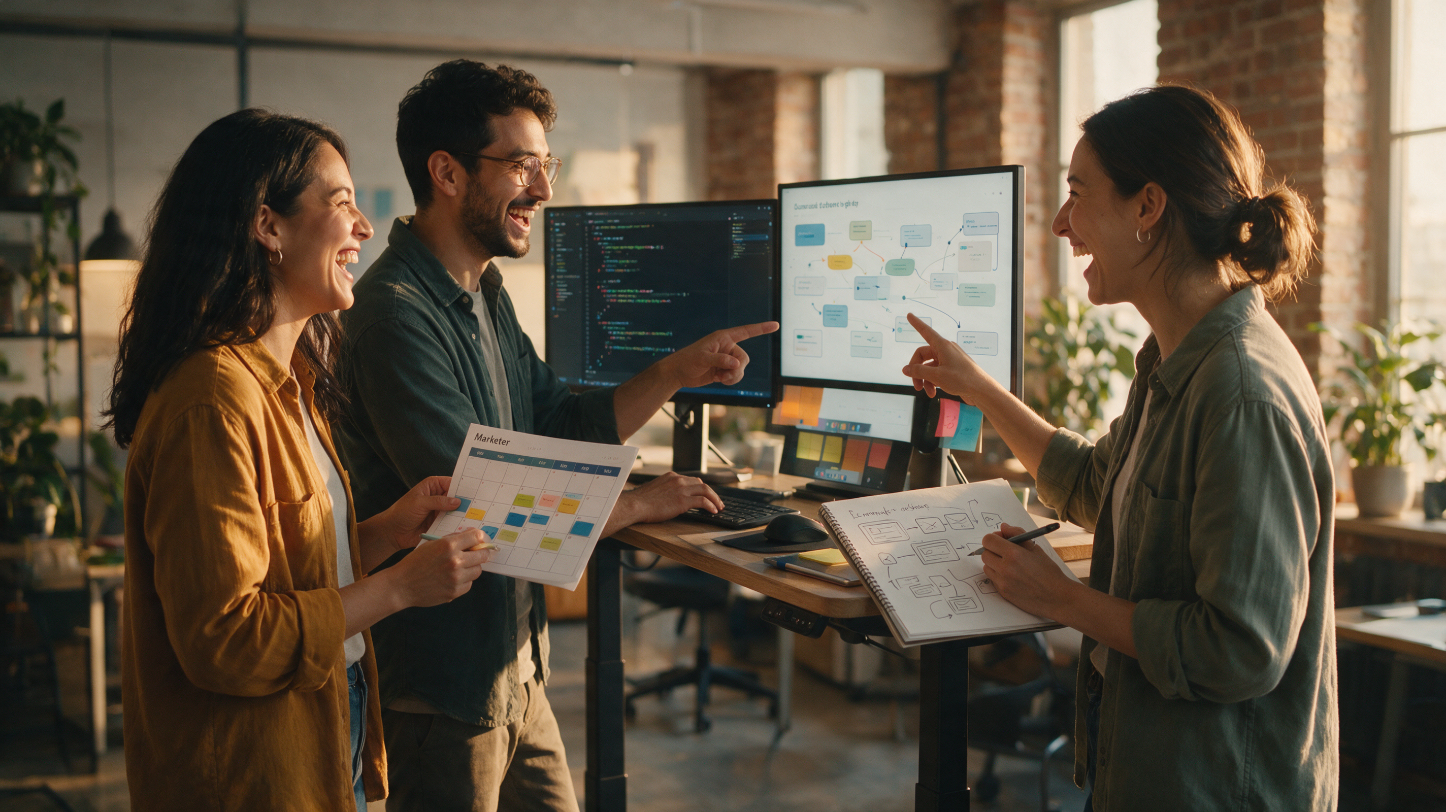 Growth team working on ad experiments