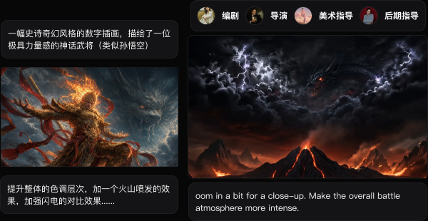 多角色协同创作预览