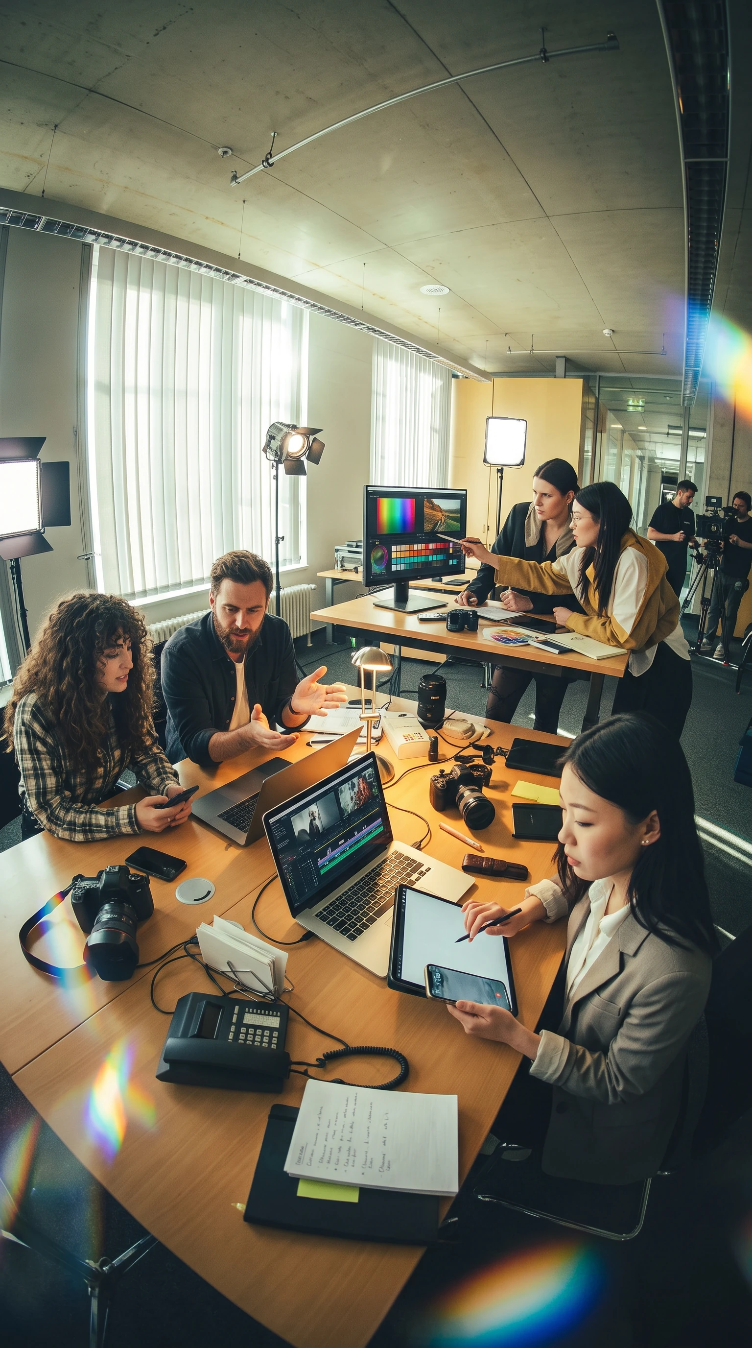Brand marketing video team collaboration
