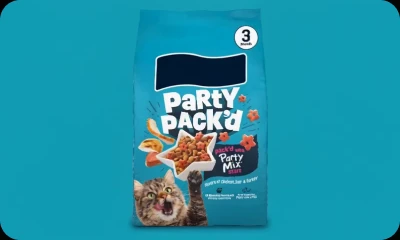 Launch offer ad template preview with a party pack product image