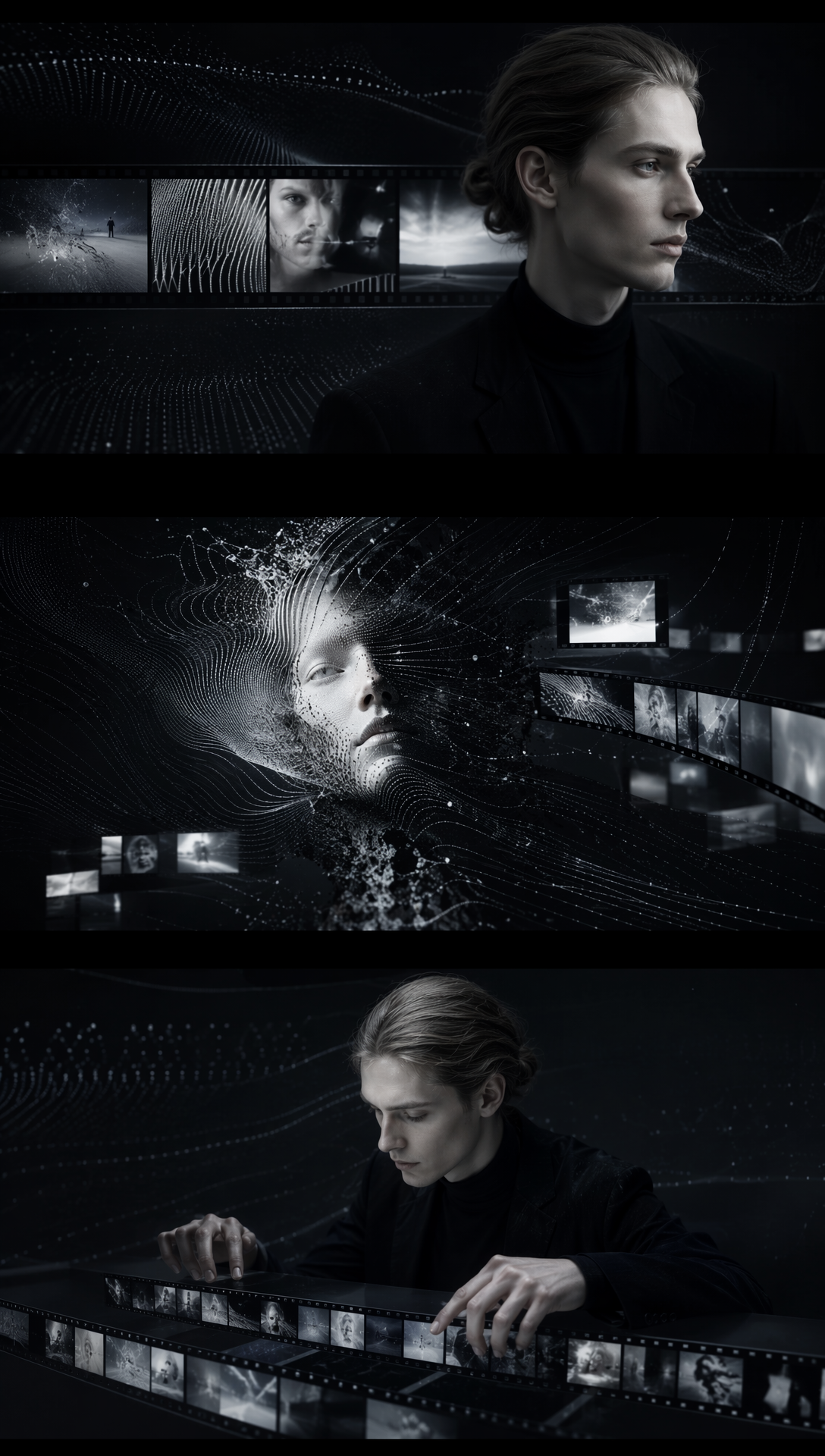 Clip recreation timeline with visual particles