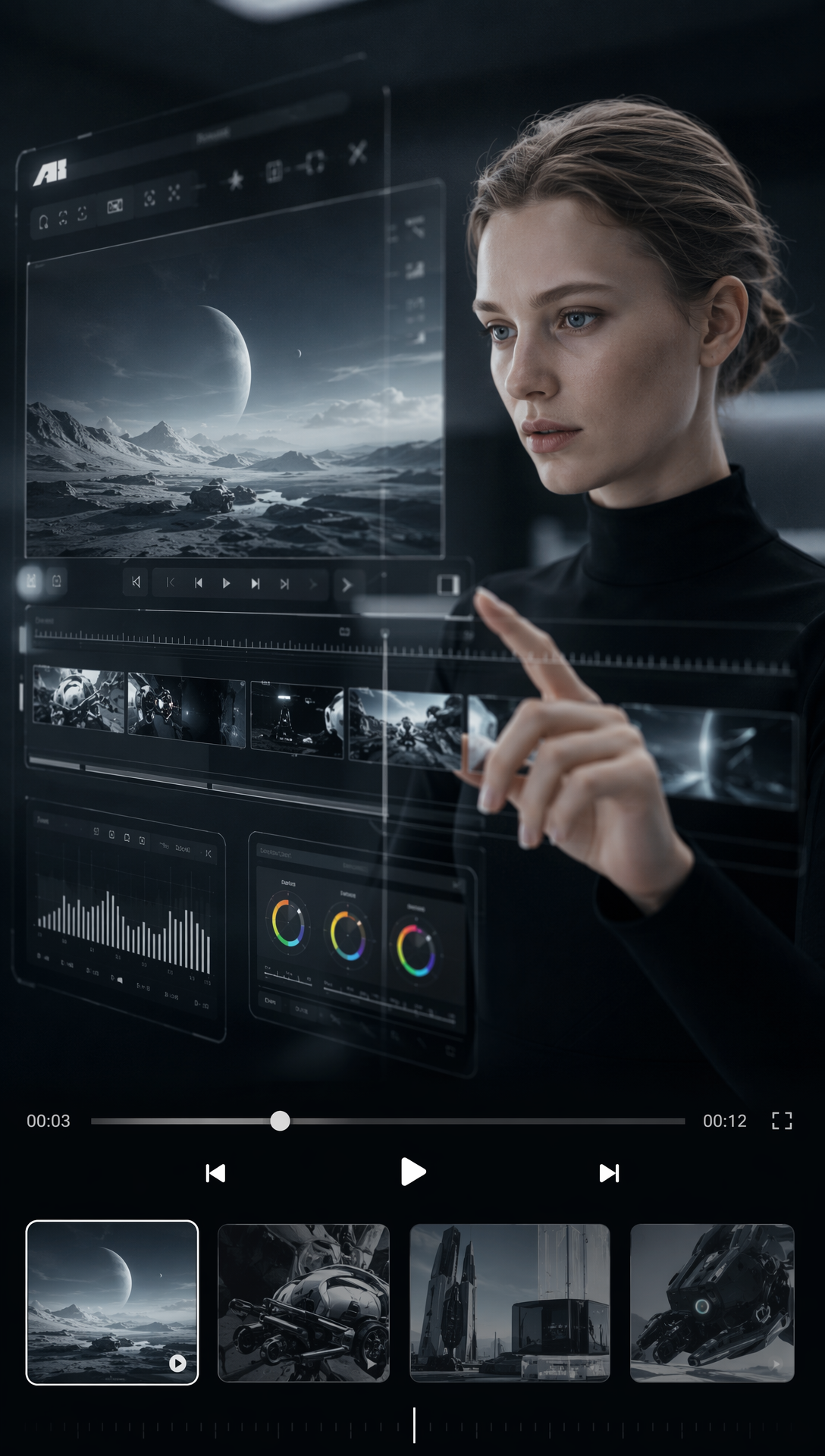 Product demo editing interface