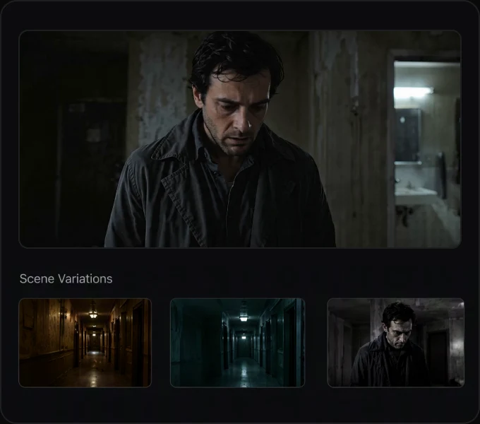 Episode scene variation workflow preview