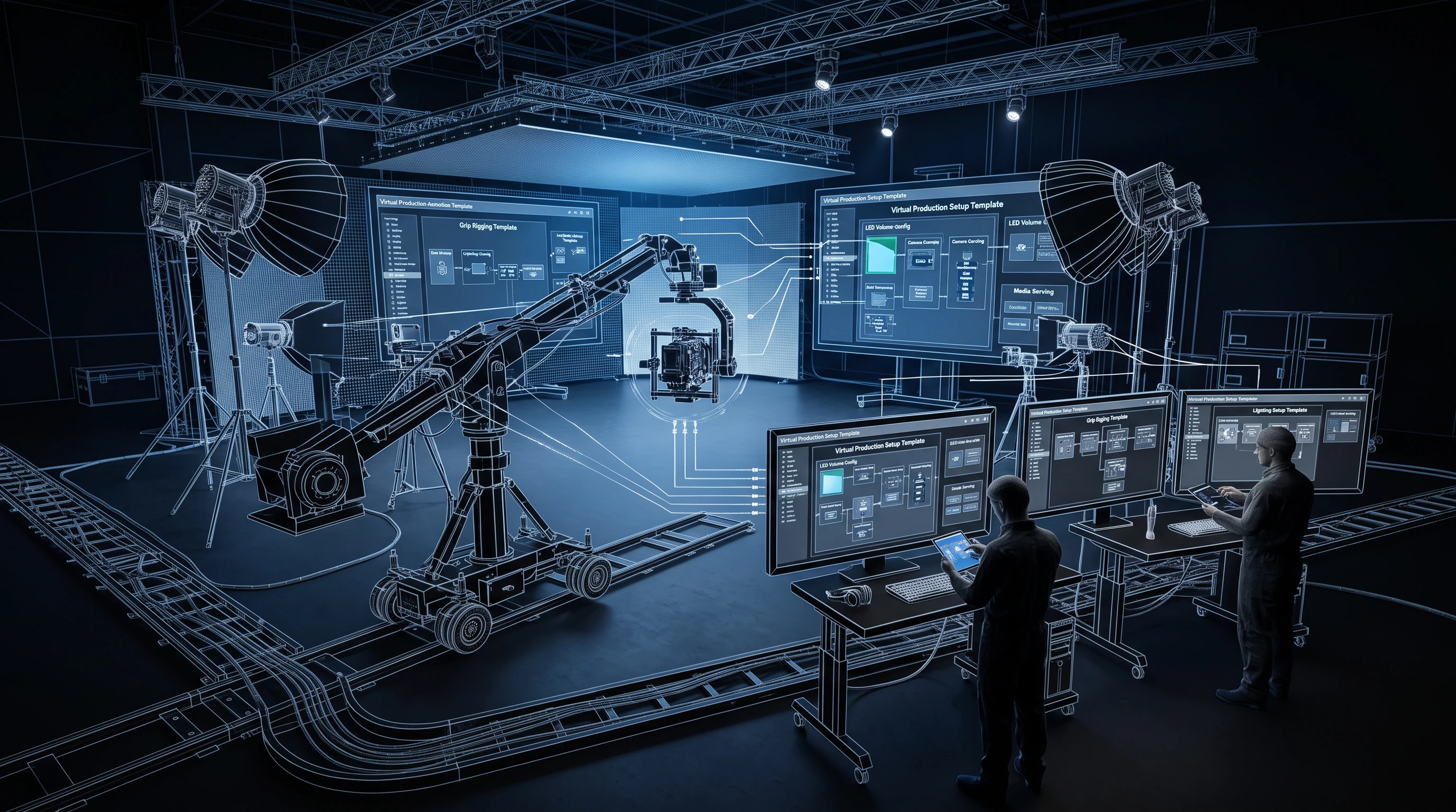 Professional film production workflow templates