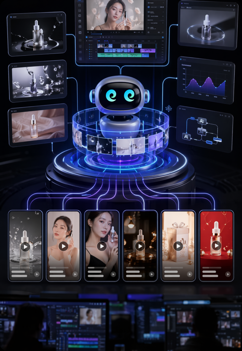 AI 视频智能体电商广告场景示例