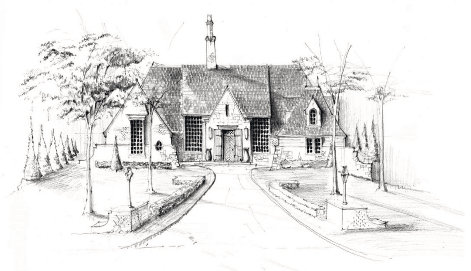 手绘风格：建筑渲染