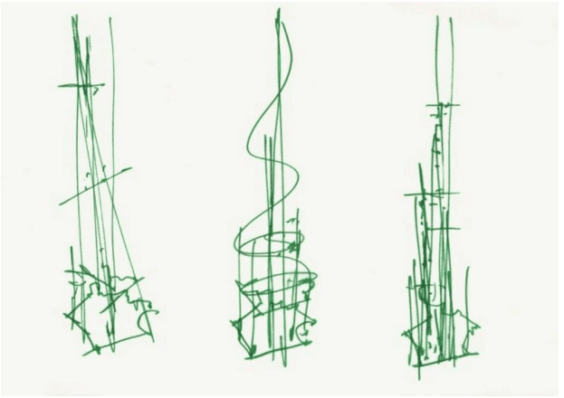 伦敦碎片大厦草图