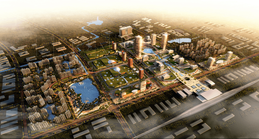 城市规划渲染效果图