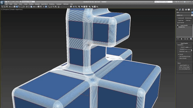 3Ds max插件Quad Chamfer