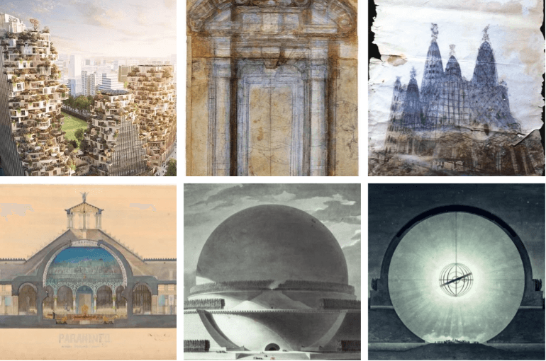 建筑效果图典范：16位知名大师的经典原稿赏析