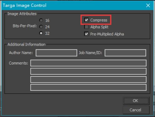 3dsmax渲染输出tga压缩设置
