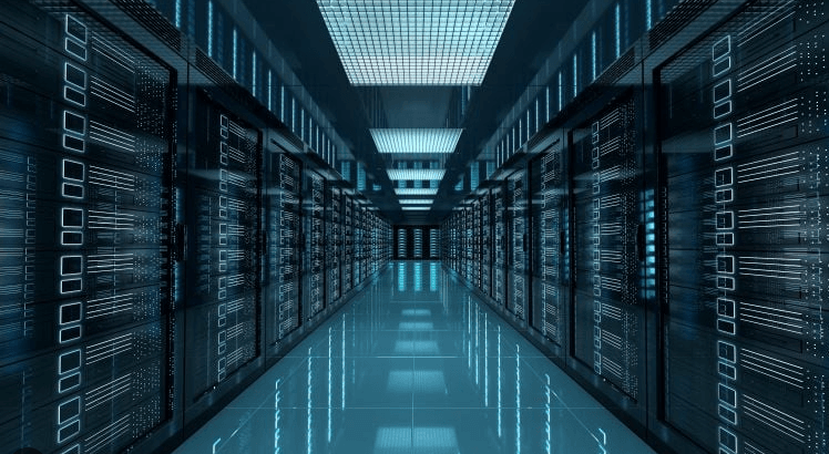 渲染效果图的服务器机房