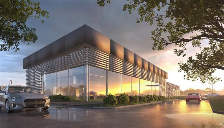 汽车展厅设计效果图可以用云渲染农场吗